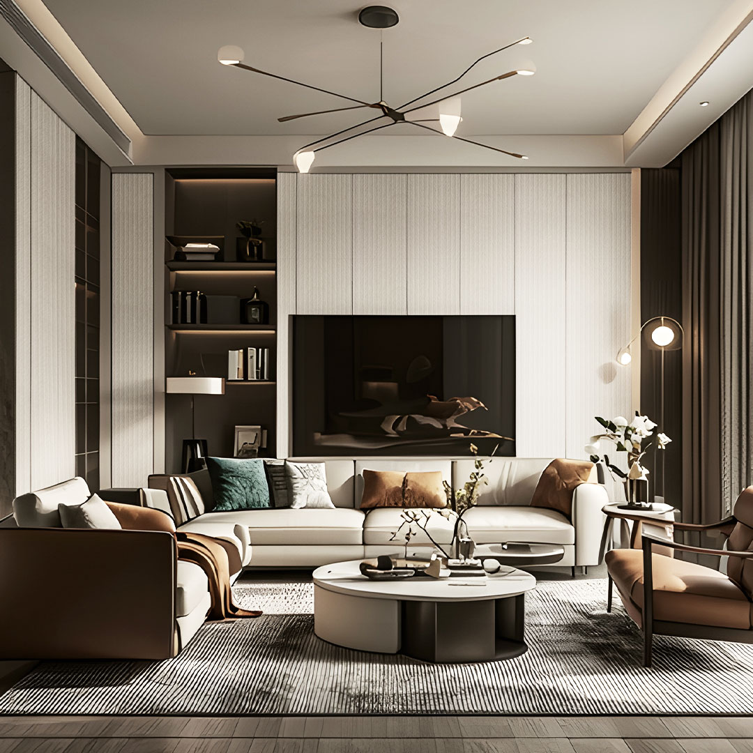 ZZ25 Straight Line Texture Panel - Lätt lyx